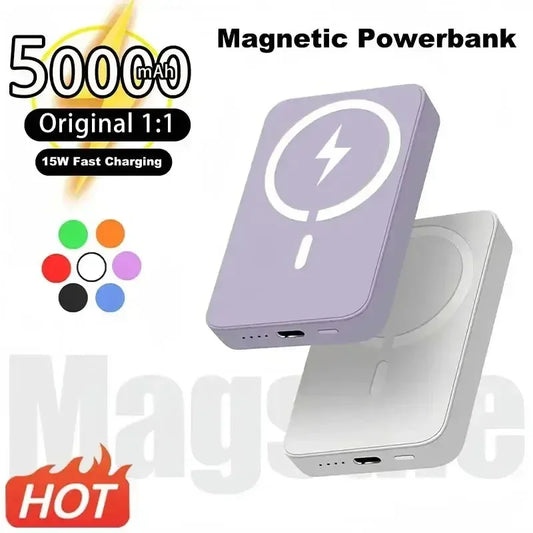 50000mAh Power Bank with 15W Magnetic Wireless Fast Charging – Ultimate Portable Power